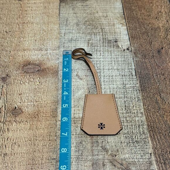 Tory Burch Gemini Link Bag Charm Luggage Charm/hanging Tag. Tan Leather - Picture 6 of 9
